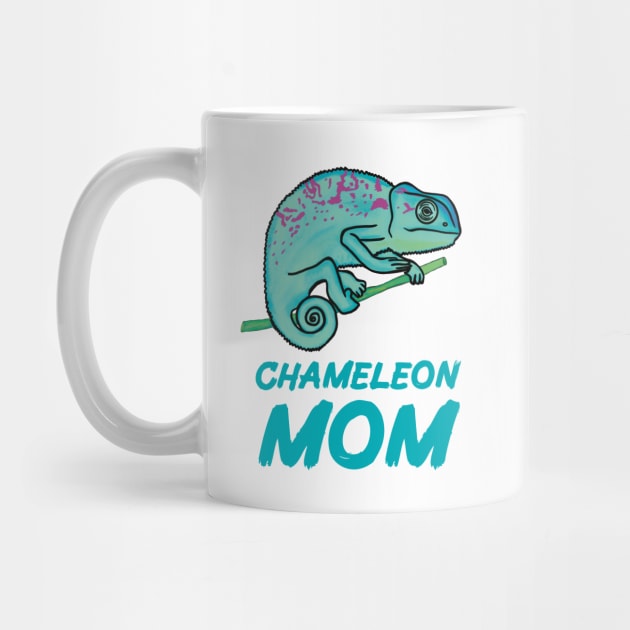 Chameleon Mom, Blue, for Chameleon Lovers by Mochi Merch